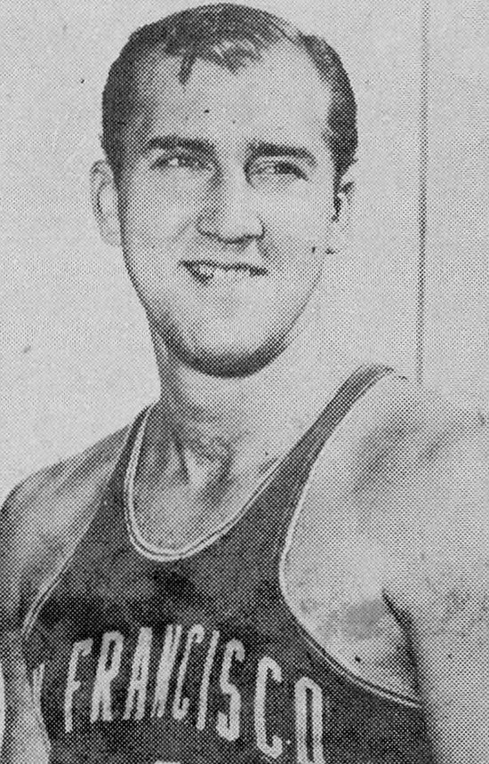 Tom Meschery was selected 7th overall by the Philadelphia Warriors.