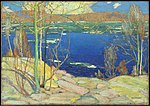 Oljemålningen Spring Ice (1915–1916), National Gallery of Canada.
