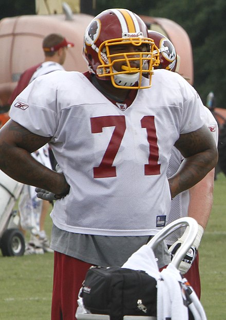 Williams at Redskins training camp in 2011
