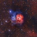 The Trifid nebula.