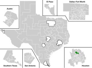 <span class="mw-page-title-main">Texas's 150th House of Representatives district</span> American legislative district