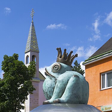 La fontaine du Roi Grenouille à Vienne.