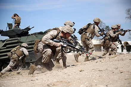 24th Marine Expeditionary Unit Marines during a simulated amphibious assault operation