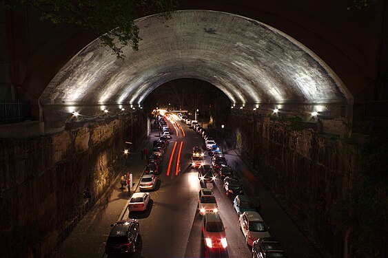 Underpass under Harbour Bridge, Sydney