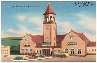 Bangor Union Station Train station in Bangor, Maine from 1907 to 1961