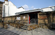 Visitor centre of the prison Visitors centre of HM Prison Wormwood Scrubs in spring 2013.jpg