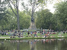 Vue du Vondelpark, principal parc d'Amsterdam