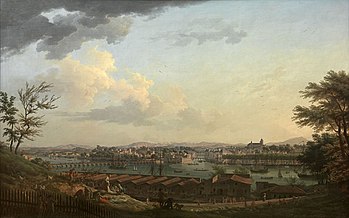 Vue de Bayonne en 1760.