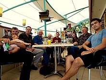 group at a table