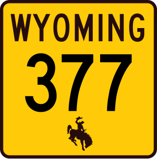 <span class="mw-page-title-main">Wyoming Highway 377</span> Former state highway in Wyoming, United States