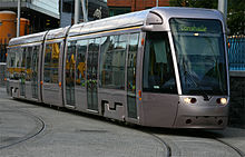 Luas tram in Dublin Wagon der luas in dublin.jpg