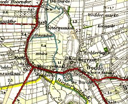 Kaart van Wedde
