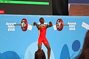 Deutsch: Gewichtheben bei den Olympischen Jugendspielen 2018; Tag 2, 10. Oktober 2018; Jungen 62 kg English: Weightlifting at the 2018 Summer Youth Olympics at 8 October 2018 – Boys' 62 kg