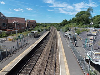 <span class="mw-page-title-main">Llanharan railway station</span> Railway station in Rhondda Cynon Taf, Wales