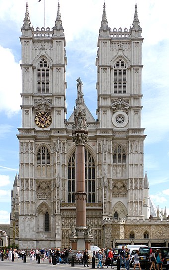Westminster Abbey is a notable example of English Gothic architecture. The coronation of the British monarch traditionally takes place at the Abbey.