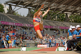 Concours du saut en longueur de l'heptathlon