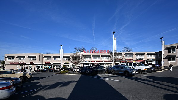 Woodmoor Shopping Center and parking lot, Silver Spring, MD