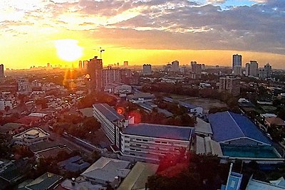 A panoramic view of San Juan from Xavier School Greenhills.