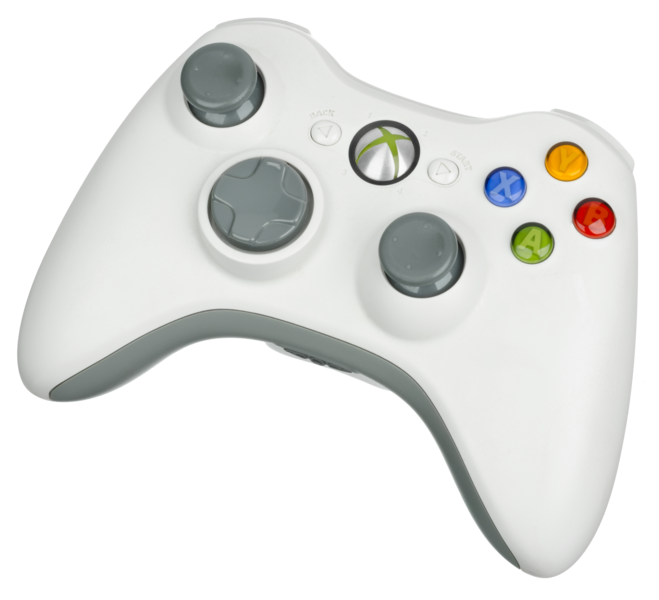 File Xbox 360 Wireless Controller White Png Wikimedia Commons