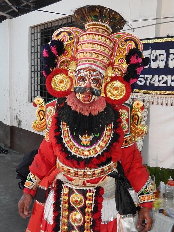 Typical Thenkuthittu Yakshagana artist