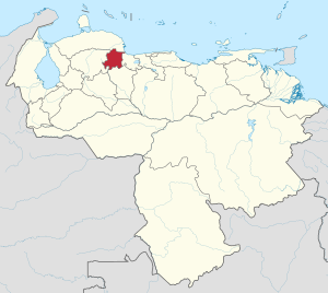 Yaracuy in Venezuela.svg