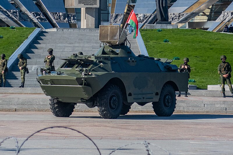 File:ZS82 loudspeaker vehicle playing loud music during protests in Minsk (crop).jpg