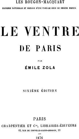 <i>Le Ventre de Paris</i> 1873 novel by Émile Zola
