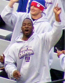 Justin Tuck at the Giants' Super Bowl XLII champions rally !Justin tuck.jpg