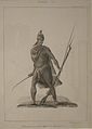 'Full Warrior Costume of the Officers of Kamehameha', by Jacques Arago.jpg