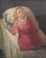Đura Jakšić - Mrtvo dete na odru, 1865‒1866, Muzej grada Beograda