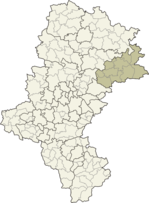Localização do Condado de Zawiercie na Silésia.
