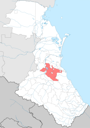 Буйнакский район на карте