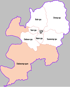 South Korea Daegu Map Daegu - Wikipedia