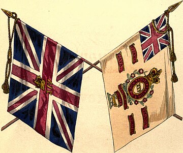 Regimental colours, 1845