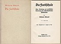 1924-12-24 Buch Die Farbschule, Autor Wilhelm Ostwald, Verlag Unesma.jpg