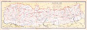 Map of Nepal by Survey of India in 1927 excluding Kalapani area from Nepal