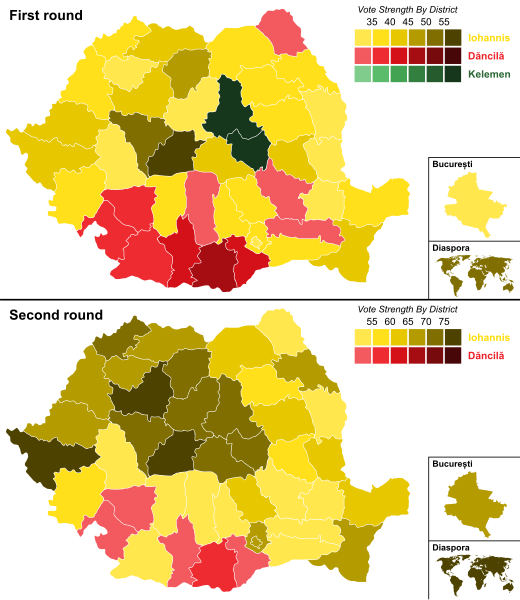 File:2019 Romanian presidential election - Vote Strength.svg