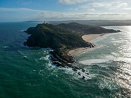 Cape Byron udsigt fra havet