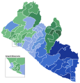 Part des voix au 2e tour par district électoral