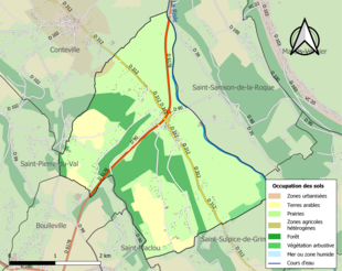 Mappa a colori che mostra l'uso del suolo.