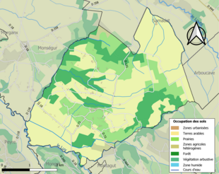 Mappa a colori che mostra l'uso del suolo.