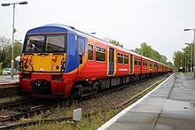 South Western Railway Class 456 at Hampton Court 456020 Hampton Court.jpg