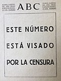 Miniatura para Censura en España
