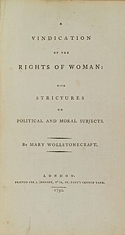 Thumbnail for A Vindication of the Rights of Woman