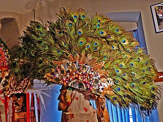 Teil einer Zaggeler-Maske, eine Figur des Mullerlaufens der MARTHA-Dörfer, Tirol, Österreich (Museumsstück)