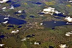 Aerial view of Fort Qu'Appelle