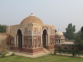 Alai Darwaza Mosque gateway in Delhi, India