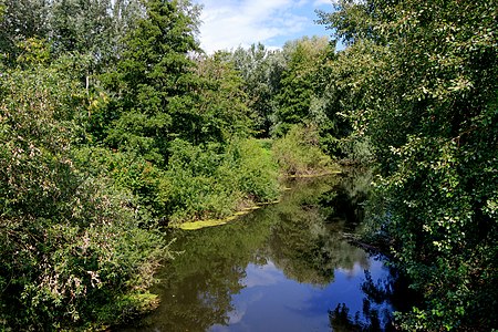 The river Alb northwest of Karlsruhe