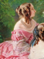 1855 – Franz-Xaver Winterhalter, The Empress Eugénie Surrounded by her  Ladies-in-Waiting