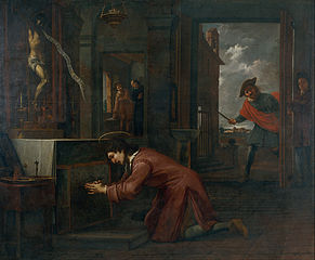 Saint Francis Receives the Order from the Crucifix at Saint Damian to Repair the House of God
